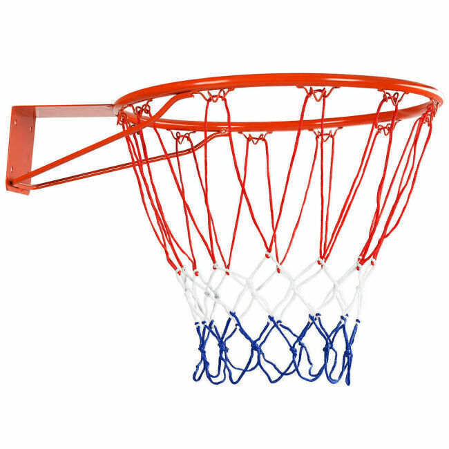 allgoodsdelight365 Basketball Ring Hoop Net 18 Wall Mounted Outdoor Hanging Basket Professional